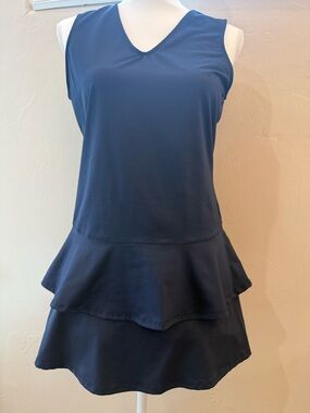 Fila Navy Blue Athletic Tennis Top & Skort for Women Size M, Pockets, shorts